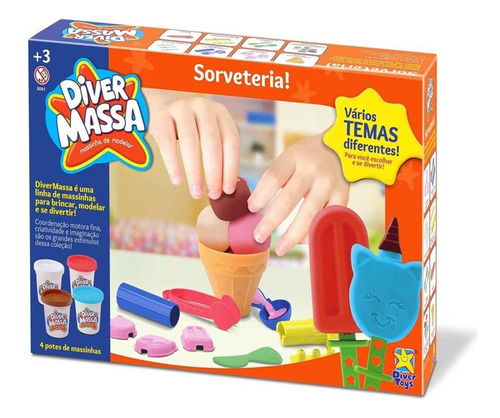 Massinha Diver Massa Sorveteria - Sorvetes - Divertoys