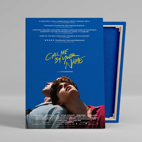Cuadro Call Me By Your Name Cine Canvas 60x40 Cm