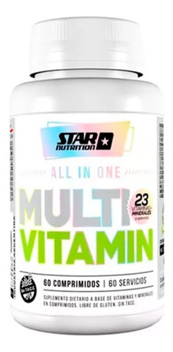 Multivitaminico All In One Star Nutrition 60 Comp Sin Tacc