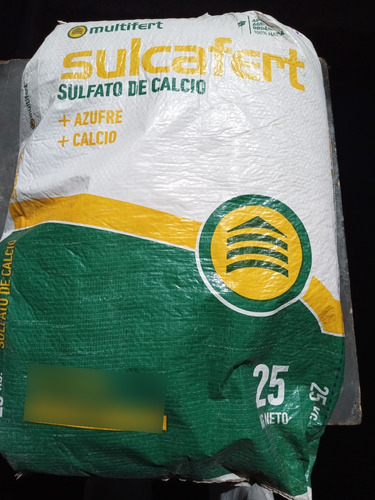Yeso Agrícola - Sulfato Calcio- Peletizado-fertilizante 25kg