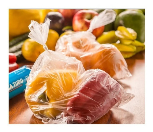 Imagem 5 de 6 de 500 Saco Plastico Bobina Picotada 35x50 5 Kg Alimentos