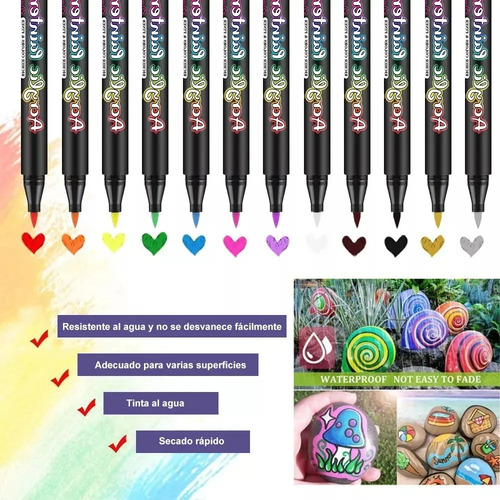 Tintas Acrílicas De 12 Cores, Caixa De Cores, Papelaria