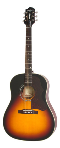 Guitarra acústica Epiphone Masterbilts AJ-45ME para diestros vintage sunburst satin níquel