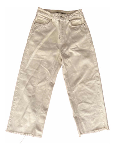 Pantalón Mujer Topshop Color Crema Talla 36 Impecable