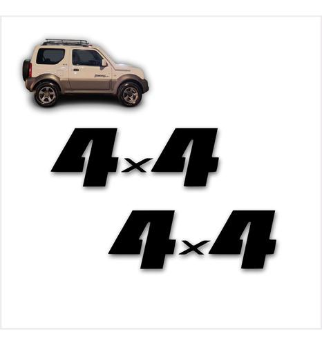 Emblema Adesivo 4x4 Suzuki Jimny Grand Vitara Com Frete Gratis