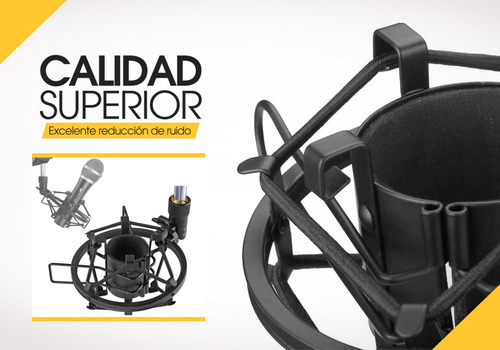 Soporte Microfono Araña Condenser Mic Shockmount Estudio Pro