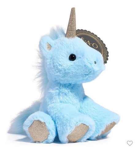 Peluche De Unicornio Bebe Azul