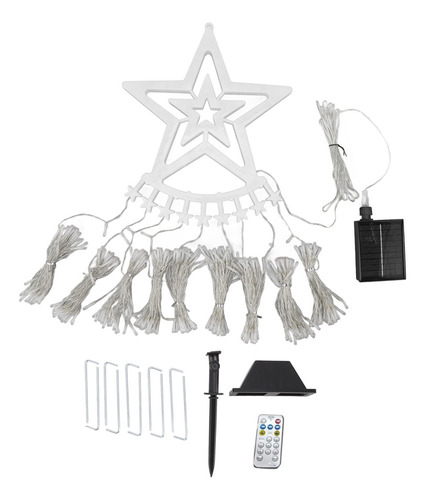 350 Luzes Solares Led Em Formato De Cachoeira, Leves