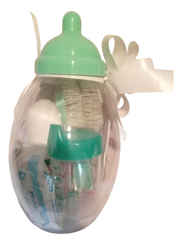 Super Mamadera C/ Accesorios Ideal Baby Shower Dispita 10521 Verde Claro