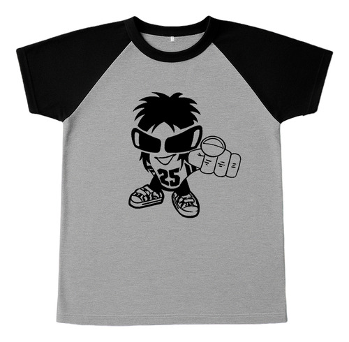 Remera La 25 Ranglan Gris