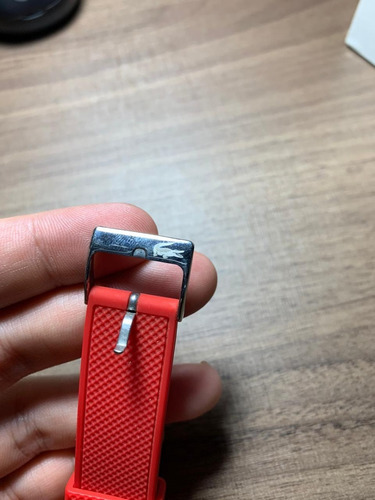 Relógio Lacoste Masculino Borracha Vermelho