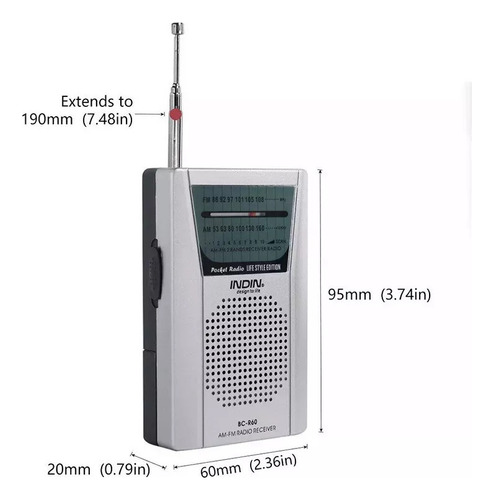 Para Rádio Fm Wz Spirit Box Tune Bc-r60 Am Paranormal/
