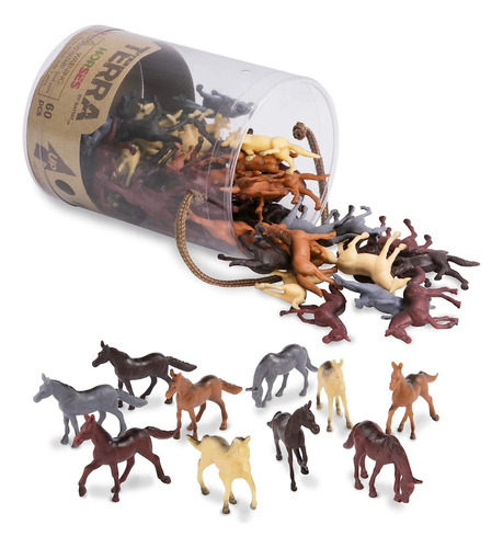 Set De Juego Caballo Salvajes Miniatura 60 Piezas