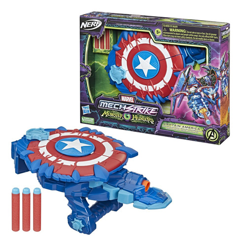 Marvel Avengers Mech Strike Monster Nerf Capitán América Mon