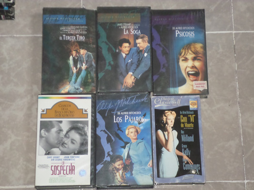 6 Peliculas Alfred Hitchcock - 6 Vhs Originales