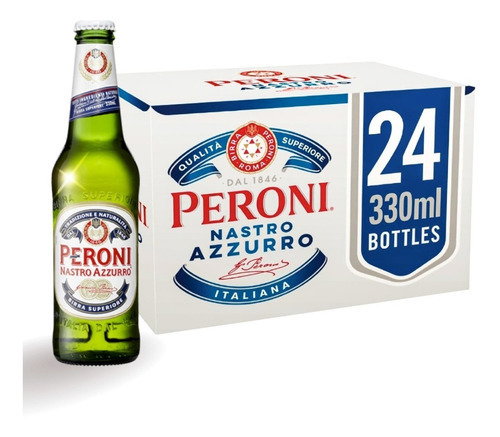 Caja Cerveza Peroni Nastro Azzurro 330ml