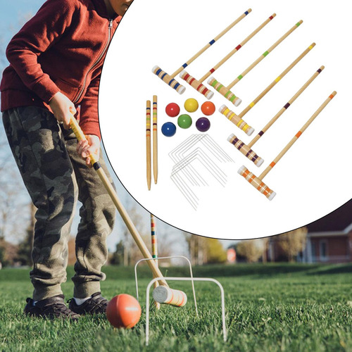 - Conjunto De Jogos De Croquet Para Gramado, Conjunto De