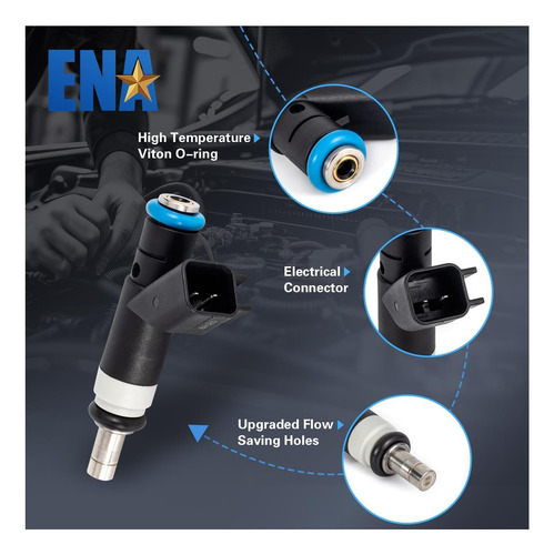 Inyector De Combustible Ena Para Fjac Fis Mpab Conjunto De 4