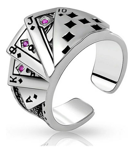 Anillo De Cartas De Juego Con Personalidad Ajustable