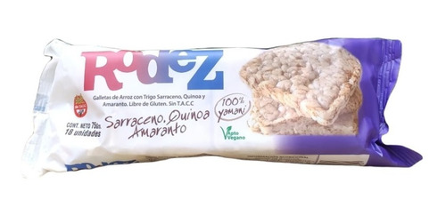 Rodez - Galletas De Arroz Yamani X24 Con Sarraceno Y Quinoa 