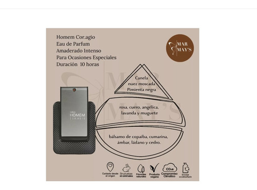 Perfume Homem Coragio 100 Ml + Spray Pos Ducha 100 Ml