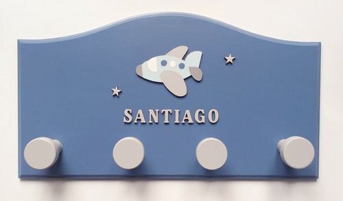 Perchero Infantil Con Nombre - Decoración Infantil