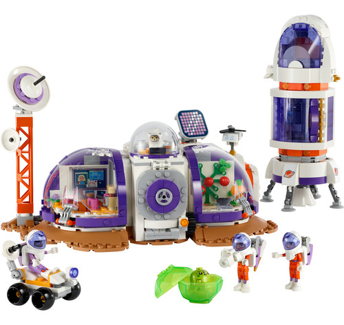 LEGO® Friends Base Espacial de Marte y Cohete juguete de exploración espacial para construir, incluye un cohete, un rover y una base de investigación de Marte personalizable 42605