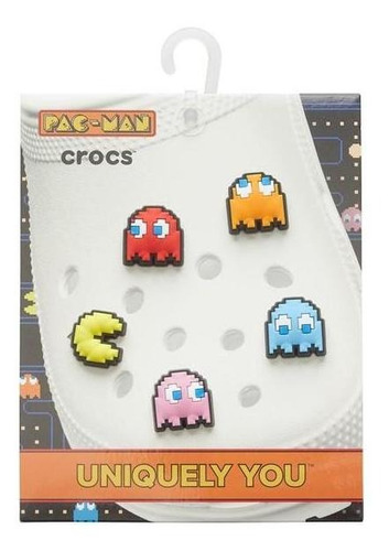 Jibbitz Charm Pac Man 5 Pack Unico - Tamanho Unico