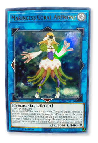 Yugi-oh! Marincess Coral Anemone Mp20-en119 Ultra