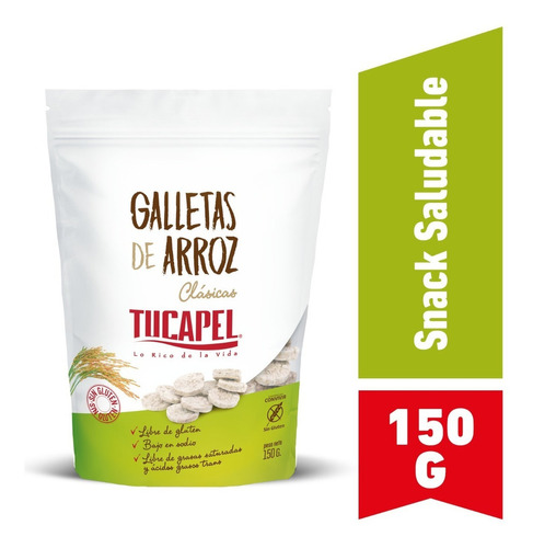 Galletas De Arroz Clasicas Tucapel 150 Gr.