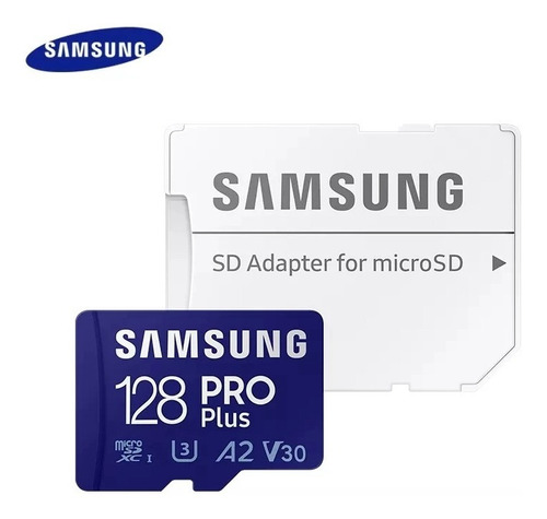 Memoria Microsd Samsung Pro Plus 128gb 4k,u3,c10 160mb/120mb