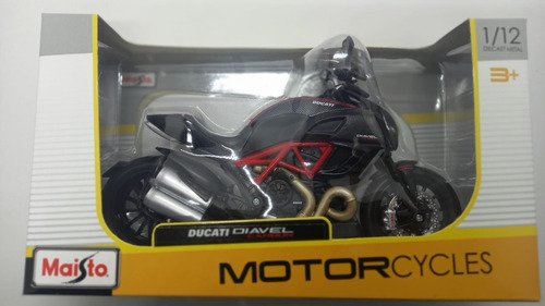 Moto Ducati Diavel Carbon Maisto Black A Escala 1/12