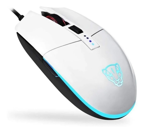 Imagem 1 de 3 de Mouse Motospeed V50 Branco Rgb Gamer Com Macro