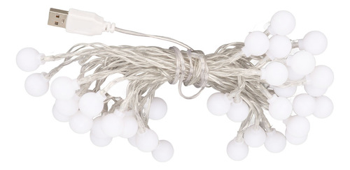 Cadena De Luces Tipo Bola, Resistente Al Agua, Puerto Usb, F