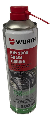 Grasa Adhesiva Wurth Hhs 200 500ml Resistente A Alta Presión