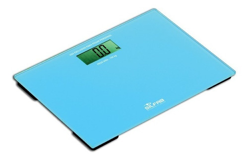 Imagen 1 de 2 de Balanza Personal Turquesa Be201 Silfab Max 150 Kg