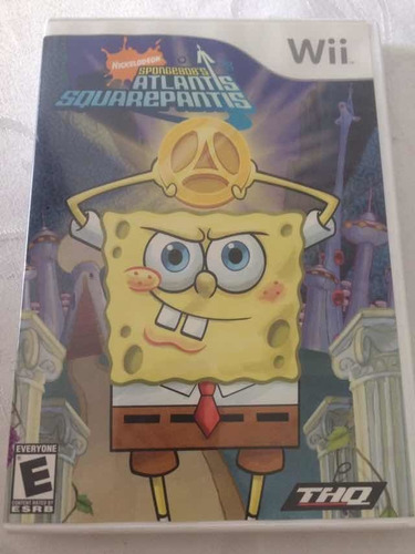 Jogo Wii Bob Sponja Atlantis Squarepants  Original - Irado!