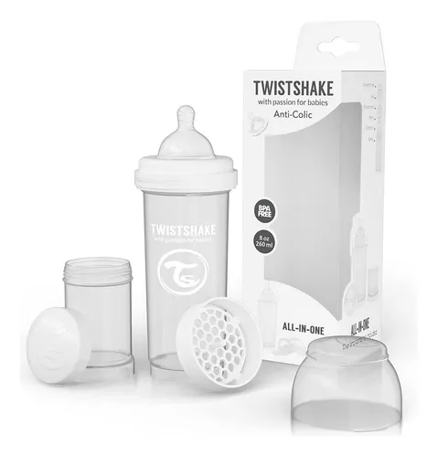 Twistshake Biberón - white/blanco 