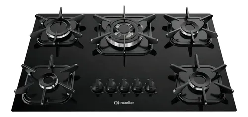 Cooktop 5 Bocas Mueller Vidro