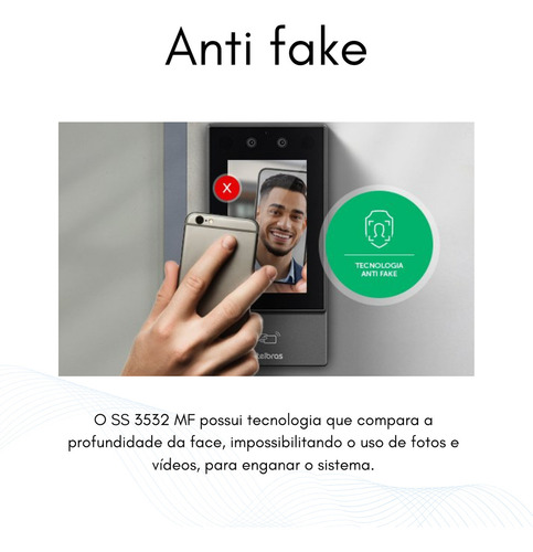 Controle Acesso Reconhecimento Facial Intelbras Ss 3532 Mf