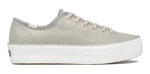 Zapatilla Mujer Triple Kick Metallic Plateado Keds