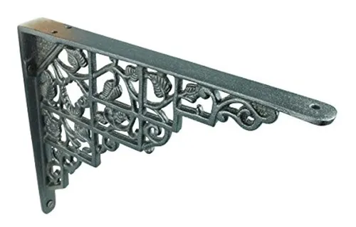 Par Soportes Para Estante Negro Aluminio 7'' X 8 3/4'' Abast