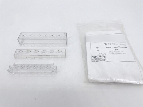 New Micron Tptc-1002 Safe Touch Covers For Six Terminal Bbt