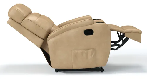 Poltrona Do Papai Reclinável Manual De Massagem Em Corino
