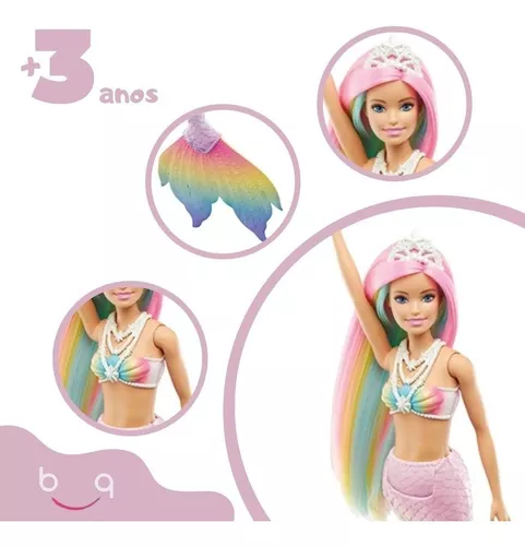 Boneca Barbie - Dreamtopia - Sereia Muda De Cor - Mattel com o