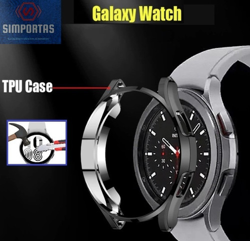 Funda Protectora + Vidrio Templado Mica Galaxy Watch Calidad