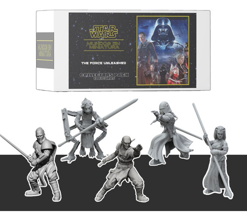 12 Mini Figuras Star Wars Force Unleashed Starkiller Vader