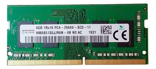 Memoria Ram Sk Hynix 4gb 2666mhz Ddr4 So-dimm Nueva (Usado)