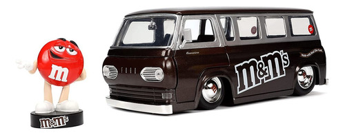 Mm39s 1:24 1965 Ford Econoline Diecast Car Con Figura R...