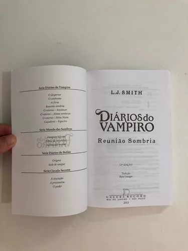 Livros Diários do Vampiro - usados - de L. J. Smith - leia a